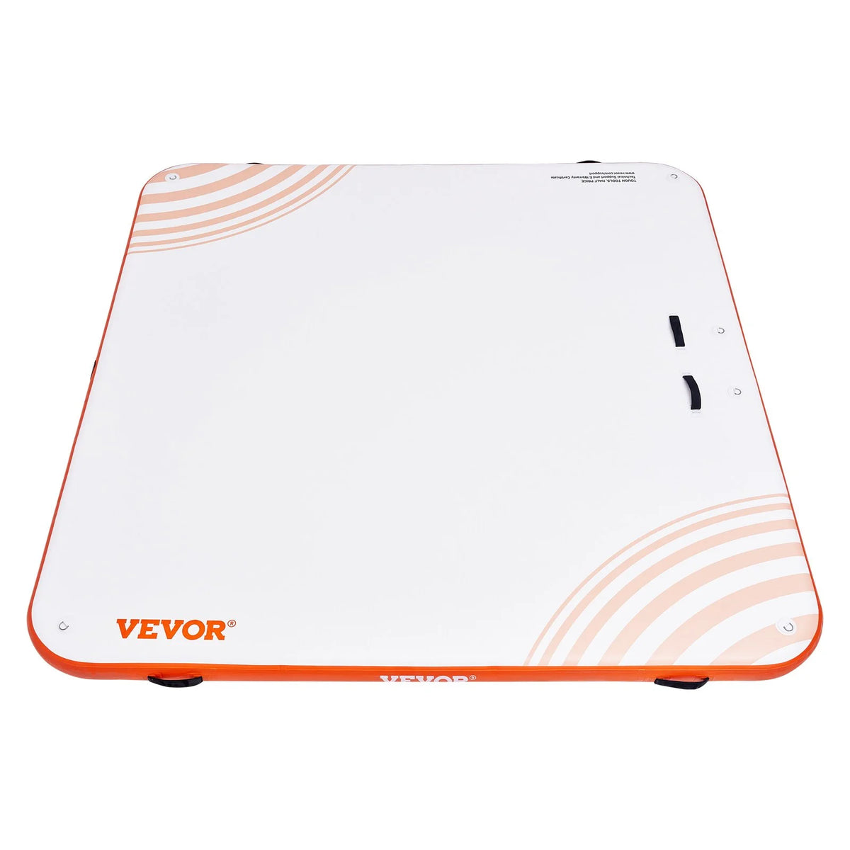 VEVOR Inflatable Floating Dock, 7 x 7FT Inflatable Dock Platform, Non-Slip Water Floating Dock Mat with Portable Carrying Bag & Detachable Ladder, Floating Platform Island Raft for Pool Beach Ocean - View 10