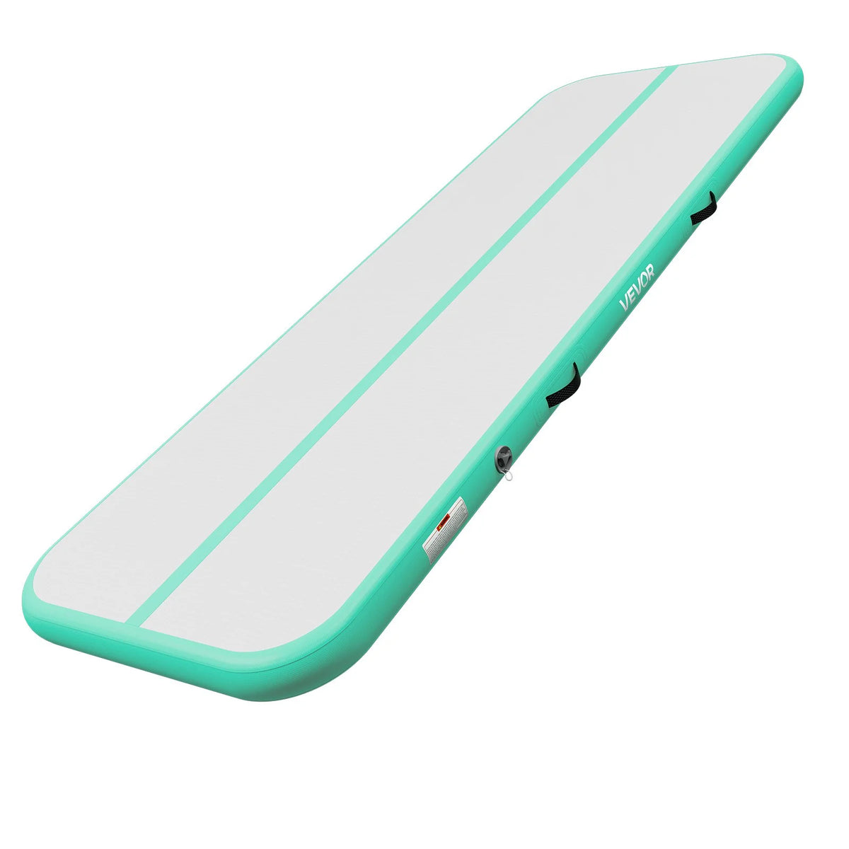 VEVOR Inflatable Gymnastics Air Mat with Air Barrel 10 ft Training Mats, 4 inches Thick Sturdy Tumble Track with Electric Pump, Tumbling Mat for Home Use/Gym/Outdoor/Yoga/Cheerleading, Mint Green - View 9