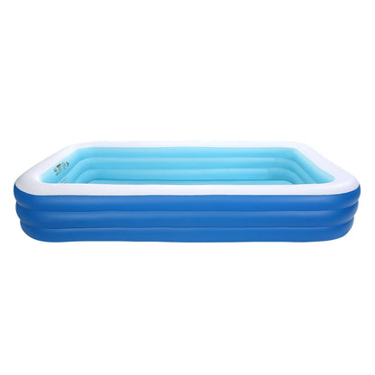 VEVOR Inflatable Pool, 118 x 67 x 20 inch Large Inflatable Swimming Pool, Family Large Swimming Pools with Repair Patches, Blow Up Pools for Kids, Adults, Family, Indoor Outdoor, Summer Water Party - View 10