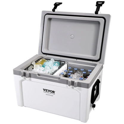 VEVOR Insulated Portable Cooler, 52 qt, Holds 50 Cans, Ice Retention Hard Cooler with Heavy Duty Handle, Ice Chest Lunch Box for Camping, Beach, Picnic, Travel, Outdoor, Keeps Cool for up to 6 Days - View 3
