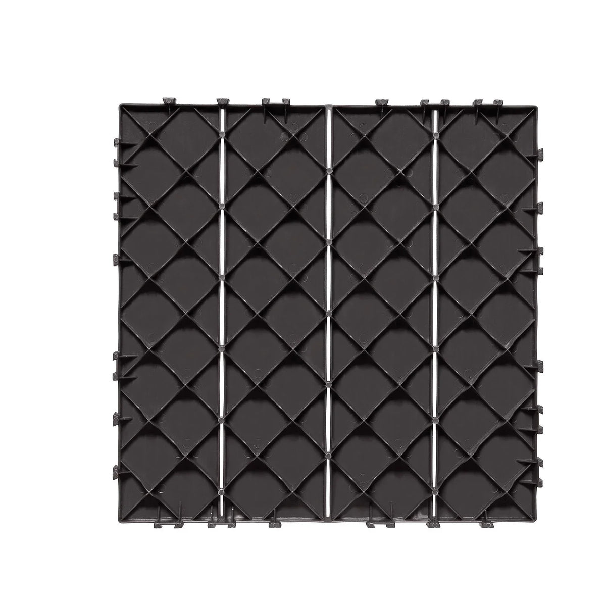 VEVOR Interlocking Deck Tiles, 54 Pack,12"x12" 54 sq. ft Plastic Waterproof Outdoor Flooring All Weather Use, Patio Floor Decking Covering Tiles for Porch Poolside Balcony Backyard, Dark Brown - View 8