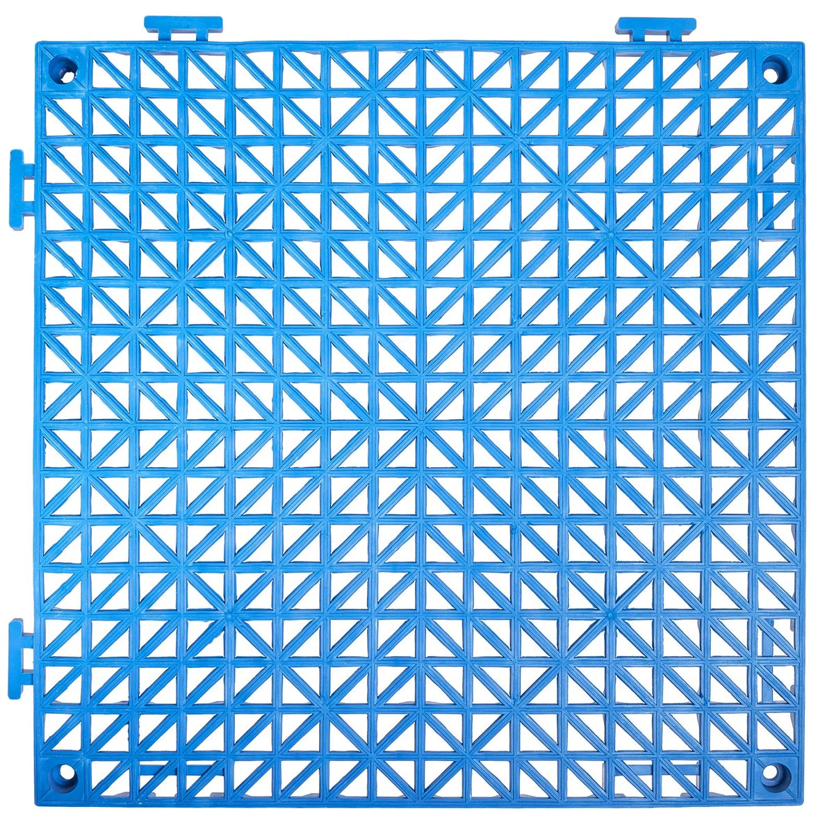 VEVOR Interlocking Tile 50PCS Blue, Drainage Tiles 12" x 12" Splicing, Soft PVC Interlocking Drainage Floor Tiles, Non-Slip Drainage Holes for Restroom, Bathroom, Kitchen, Pool, Wet Areas - View 9