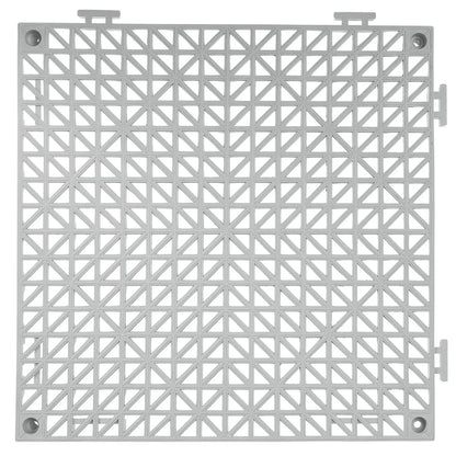 VEVOR Interlocking Tile 50PCS Gray, Drainage Tiles 12" x 12" Splicing, Soft PVC Interlocking Drainage Floor Tiles, Non-Slip Drainage Holes for Restroom, Bathroom, Kitchen, Pool, Wet Areas - View 9