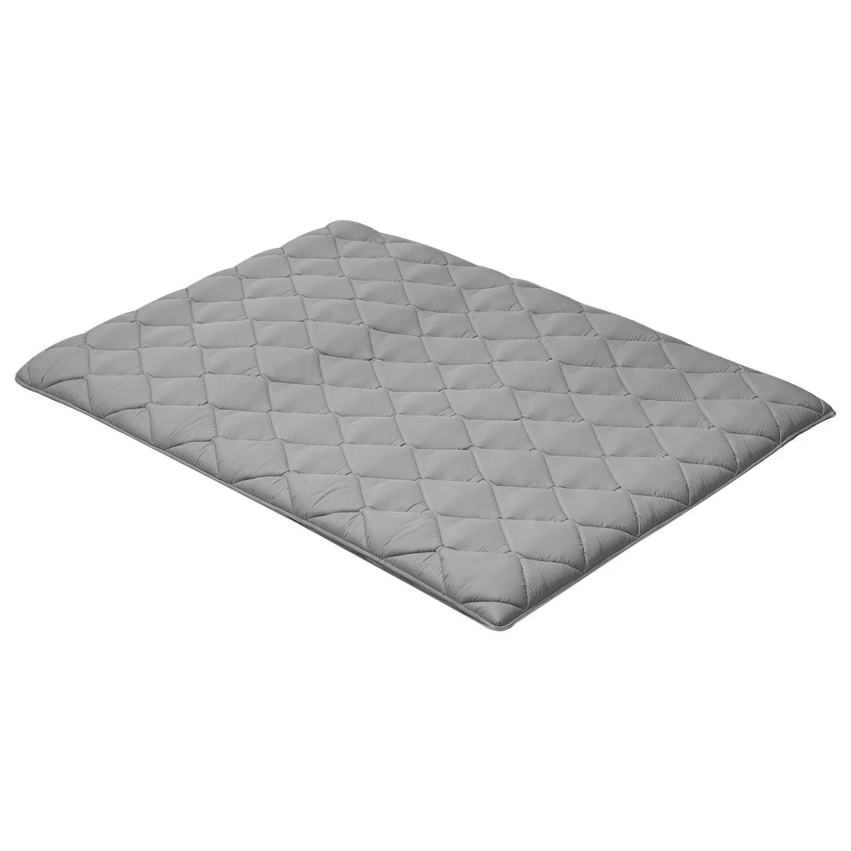 VEVOR Japanese Tatami Mat, Full Size Foldable Japanese Tatami Mattress, Futon Mattress with Storage Bag & Fastener, 9-Layer Floor Mat for Sleeping, Dormitory, Meditation, Yoga, 80 x 54 x 3.5 in, Gray - View 8
