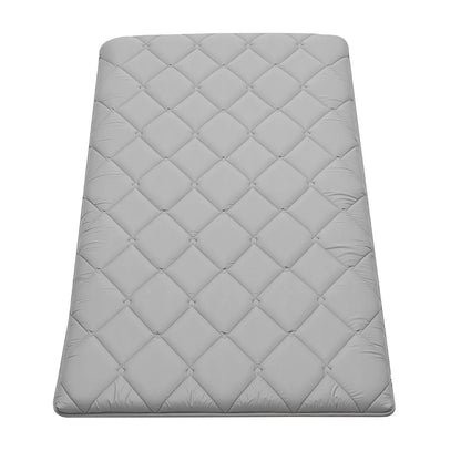 VEVOR Japanese Tatami Mat, Twin Size Foldable Japanese Tatami Mattress, Futon Mattress with Storage Bag & Fastener, 9-Layer Floor Mat for Sleeping, Dormitory, Meditation, Yoga, 80 x 39 x 3.5 in, Gray - View 10