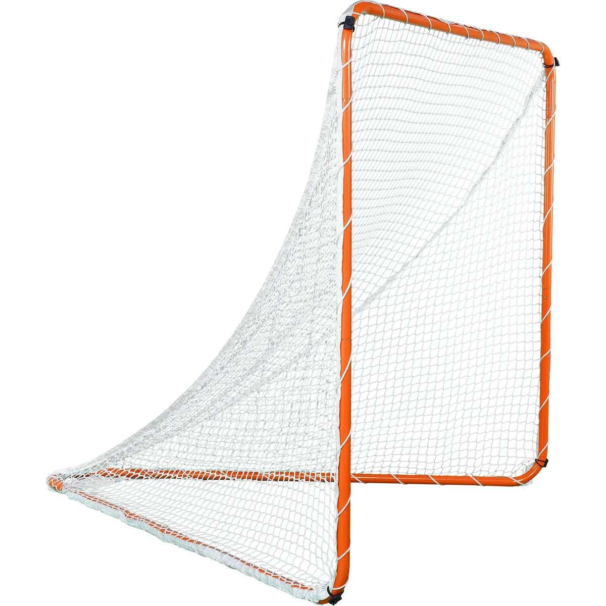 VEVOR Lacrosse Goal, 6' x 6' Lacrosse Net, Steel Frame Backyard Lacrosse Training Equipment, Portable Lacrosse Goal with Carry Bag, Quick & Easy Setup, Perfect for Youth Adult Training, Orange - View 10