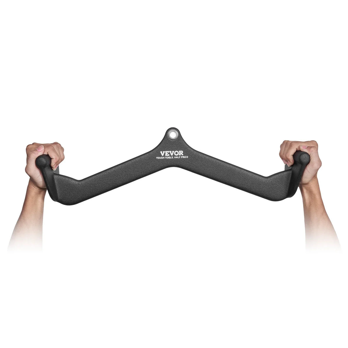 VEVOR LAT Pulldown Attachment, Cable Machine Rowing V-bar Attachment, Tricep Pull Down Bar, Back Strength Training Rubber Coated Handle Grip, Bicep Curl Tricep Lat Pulldown Bar for Home Gym Fitness - View 10