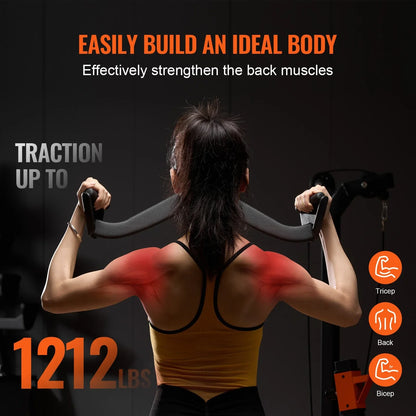 VEVOR LAT Pulldown Bar Handle Attachment V-bar T-bar Cable Machine for Home Gym - View 5