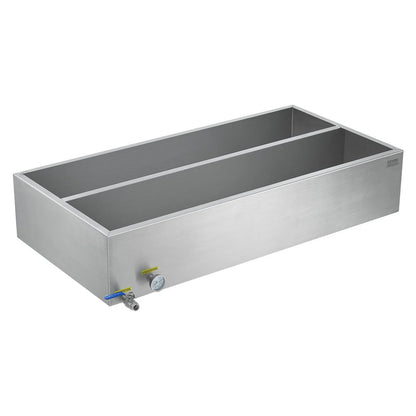 VEVOR Maple Syrup Evaporator Pan, 47 Gallon, 683 Cups of 8.8oz Maple Syrup, Flat Evaporator Pan with Thermometer, 1 Valve and 3 Heating Methods, 304 Stainless Steel Maple Syrup Pan for Home, Outdoor - View 9