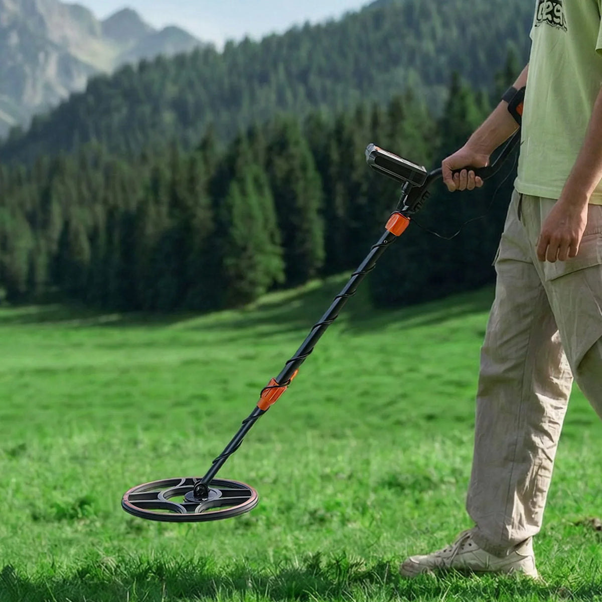 VEVOR Metal Detector for Adults, 12", Professional High Accuracy Gold Detector, IP68 Waterproof Search Coil with Display, Headphones, 6 Modes, Adjustable Length, for Detecting Gold Treasure Hunting - View 7