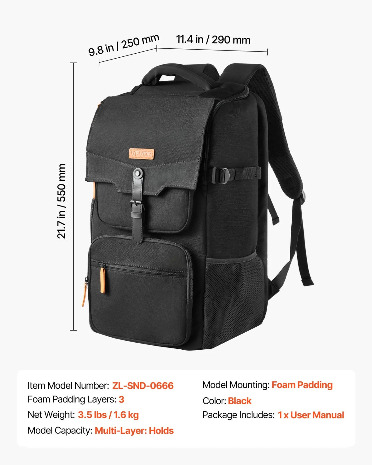 VEVOR Miniature Storage Carrying Figure Bag, Fits 58 Infantry Minis, Miniature Transport Bag with Handle & Adjustable Shoulder Strap, 3 Foam Layers for Large Storage Capacity (Minis Not Included) - View 7