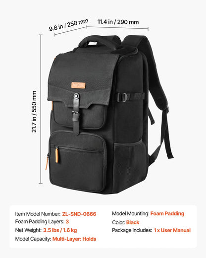 VEVOR Miniature Storage Carrying Figure Bag, Fits 58 Infantry Minis, Miniature Transport Bag with Handle & Adjustable Shoulder Strap, 3 Foam Layers for Large Storage Capacity (Minis Not Included) - View 7