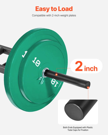 VEVOR Multi-Grip Barbell, 2-inch 3 Positions Swiss Bar, 550 LBS Capacity Heavy Duty Swiss Barbell Training Equipment, with 2 Collars and Knurled Grips, for Home Gym, Support Pressing, Lifting Curls - View 4