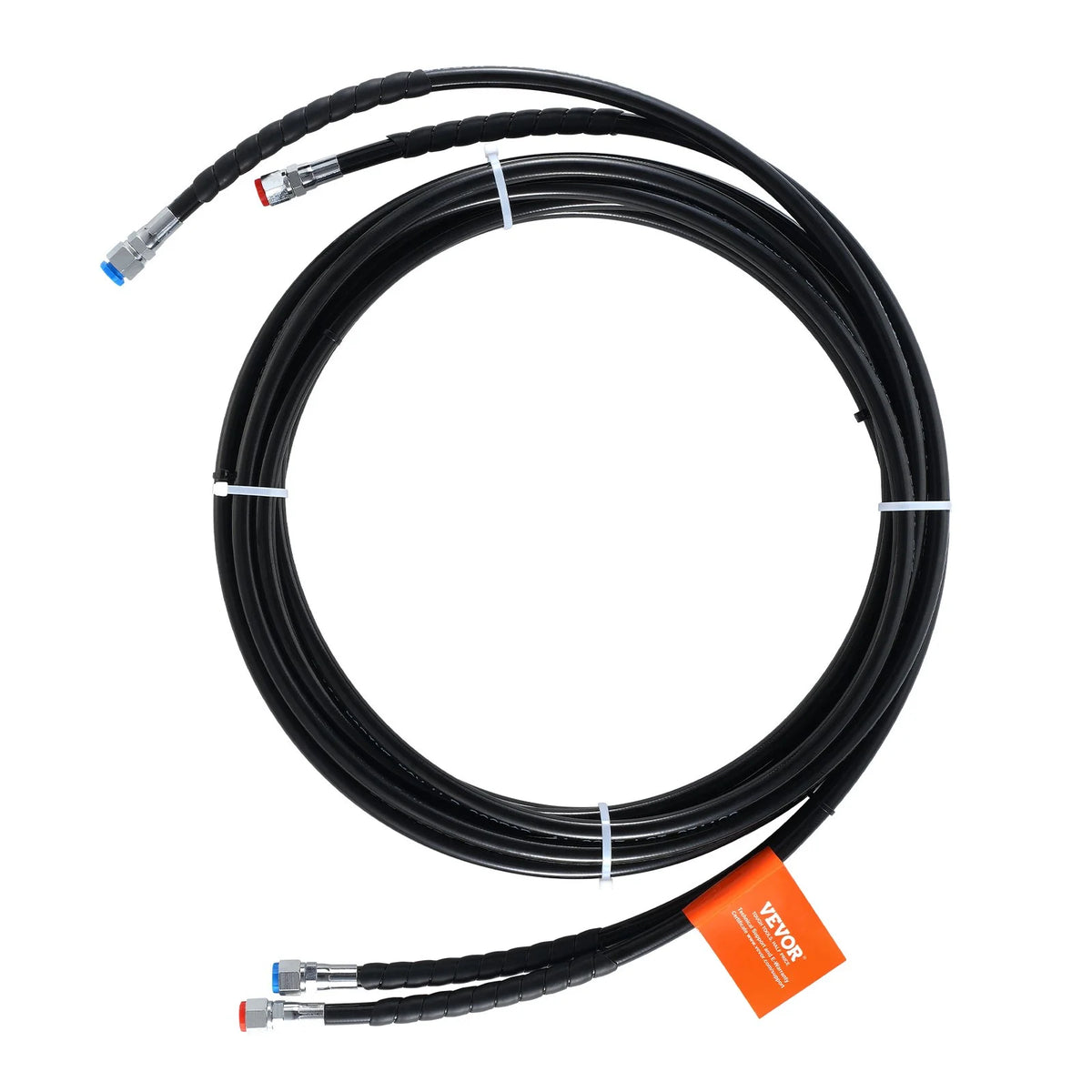 VEVOR Outboard Hose Kit, 20 ft Hydraulic Steering Hose, 2-Piece Leak-Proof TPEE Hydraulic Boat Hoses, Compatible with Marine Hydraulic Outboard Steering Boat System up to 300 HP - View 9