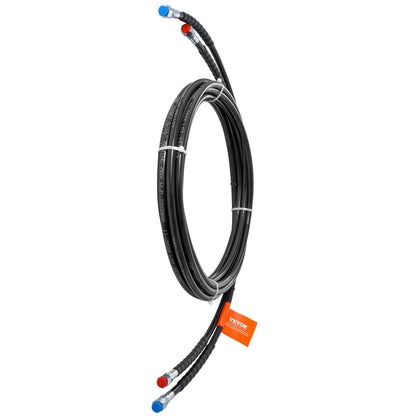 VEVOR Outboard Hose Kit, 20 ft Hydraulic Steering Hose, 2-Piece Leak-Proof TPEE Hydraulic Boat Hoses, Compatible with Marine Hydraulic Outboard Steering Boat System up to 300 HP - View 8