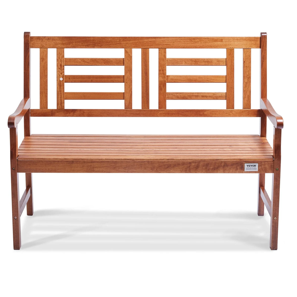 VEVOR Outdoor Bench, 48 inches Wood Garden Bench for Outdoors, Outdoor Garden Park Bench with Backrest and Armrests, 700 lbs Load Capacity Bench, Patio Bench for Garden, Park, Yard, Front Porch - View 10