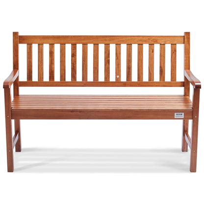 VEVOR Outdoor Bench, 50 inches Wood Garden Bench for Outdoors, Outdoor Garden Park Bench with Backrest and Armrests, 800 lbs Load Capacity Bench, Patio Bench for Garden, Park, Yard, Front Porch - View 10
