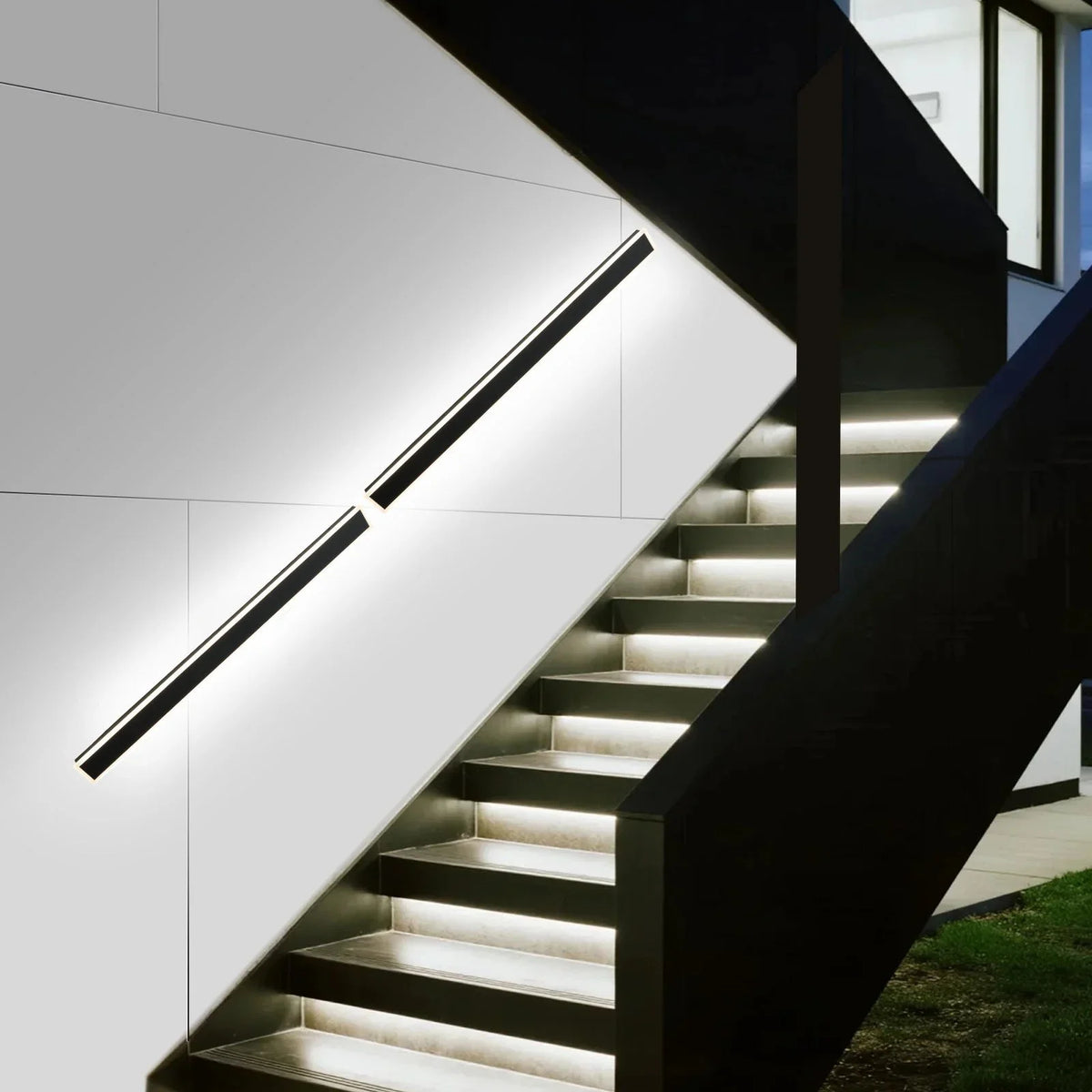 VEVOR Outdoor Wall Lights, 2 Pack, 59.1 Inch Long Strip Modern Exterior Wall Sconce Light Fixtures, 2700K-6000K, IP65 Waterproof Anti-Rust, Dimmable Outside Wall Mount Lighting, for House Porch Garage - View 7