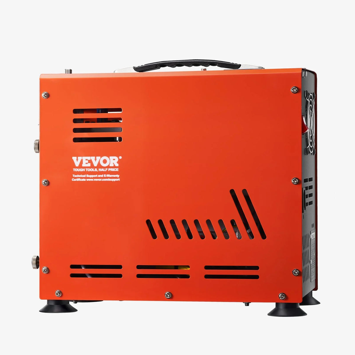 VEVOR PCP Air Compressor, 800W Dual-Cylinder PCP Airgun Compressor 4500PSI/30Mpa with Built-in Fan Cooling System, Auto-Stop | Oil Free Paintball Tank Compressor for Air Rifle, Scuba Diving Bottle - View 4