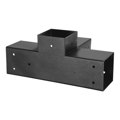 VEVOR Pergola Kit, 4x4 Inch Pergola Brackets for 3.5x3.5 Inch Wood Beams in Actual Dimension, 3-Way (4 Pcs) and 4-Way (2 Pcs) Gazebo Brackets with 6 Post Bases, for Outdoor Pergolas, Gazebos, Sheds - View 9