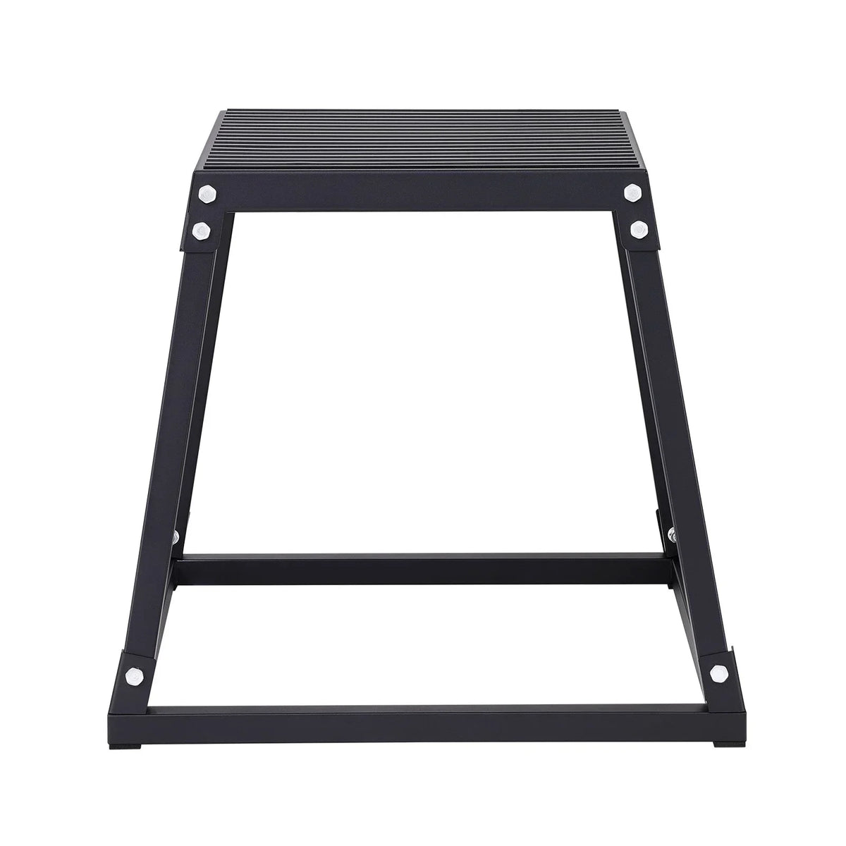 VEVOR Plyometric Jump Box, 18 Inch Plyo Box, Steel Plyometric Platform and Jumping Agility Box, Anti-Slip Fitness Exercise Step Up Box for Home Gym Training, Conditioning Strength Training, Black - View 8