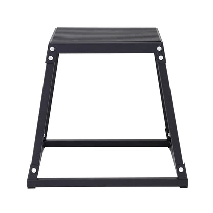 VEVOR Plyometric Jump Box, 18 Inch Plyo Box, Steel Plyometric Platform and Jumping Agility Box, Anti-Slip Fitness Exercise Step Up Box for Home Gym Training, Conditioning Strength Training, Black - View 8