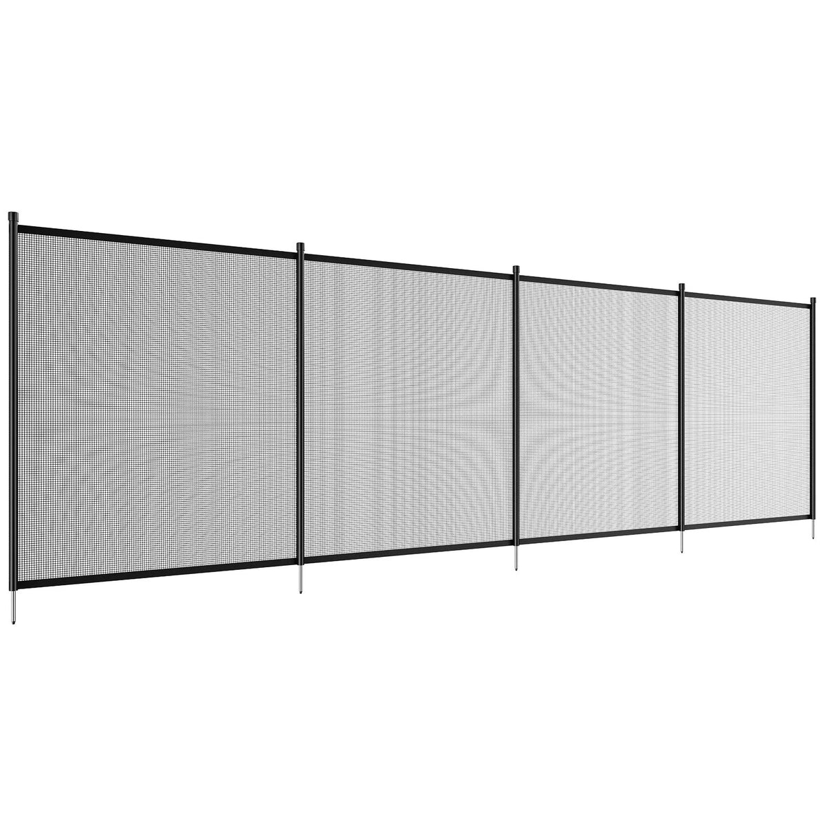 VEVOR Pool Fence, 4 x 12 FT Pool Fences for Inground Pools, Removable Child Safety Pool Fencing, Easy DIY Installation Swimming Pool Fence, 340gms Teslin PVC Pool Fence Mesh Protects Kids and Pets - View 8