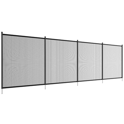 VEVOR Pool Fence, 4 x 12 FT Pool Fences for Inground Pools, Removable Child Safety Pool Fencing, Easy DIY Installation Swimming Pool Fence, 340gms Teslin PVC Pool Fence Mesh Protects Kids and Pets - View 8