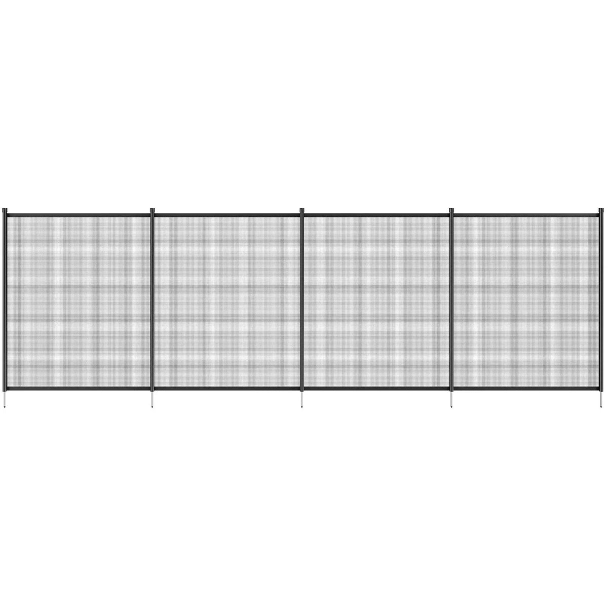 VEVOR Pool Fence, 4 x 12 FT Pool Fences for Inground Pools, Removable Child Safety Pool Fencing, Easy DIY Installation Swimming Pool Fence, 340gms Teslin PVC Pool Fence Mesh Protects Kids and Pets - View 9