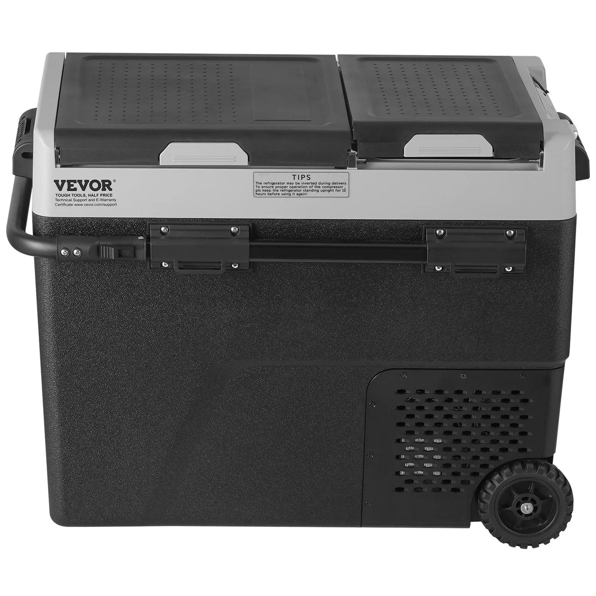 VEVOR Portable Car Refrigerator, 12 Volt Car Refrigerator Fridge, 58 L / 61.5 QT Dual Zone Portable Freezer, -4℉-68℉ Adjustable Temperature, Compressor Cooler for Home, Outdoor, Camping, RV, Car - View 8