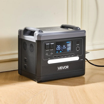 VEVOR Portable Power Station, 2400W 2160Wh Power Station Solar Generator with 10 Output Ports & Adjustable Input Power, Expandable LiFePO4 Battery Backup for Home Camping RV (Solar Panel NOT Included) - View 7