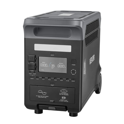VEVOR Portable Power Station, 3000W Solar Generator Power Station, 3072Wh LiFePO4 Battery Backup with 15 Output Ports for for Home Emergency, Outdoor Camping, RV Travel (Solar Panel NOT Included) - View 10