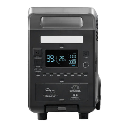VEVOR Portable Power Station, 3600W 3840Wh Power Station Solar Generator with 10 Output Ports & Adjustable Input Power, Expandable LiFePO4 Battery Backup for Home Camping RV (Solar Panel NOT Included) - View 9