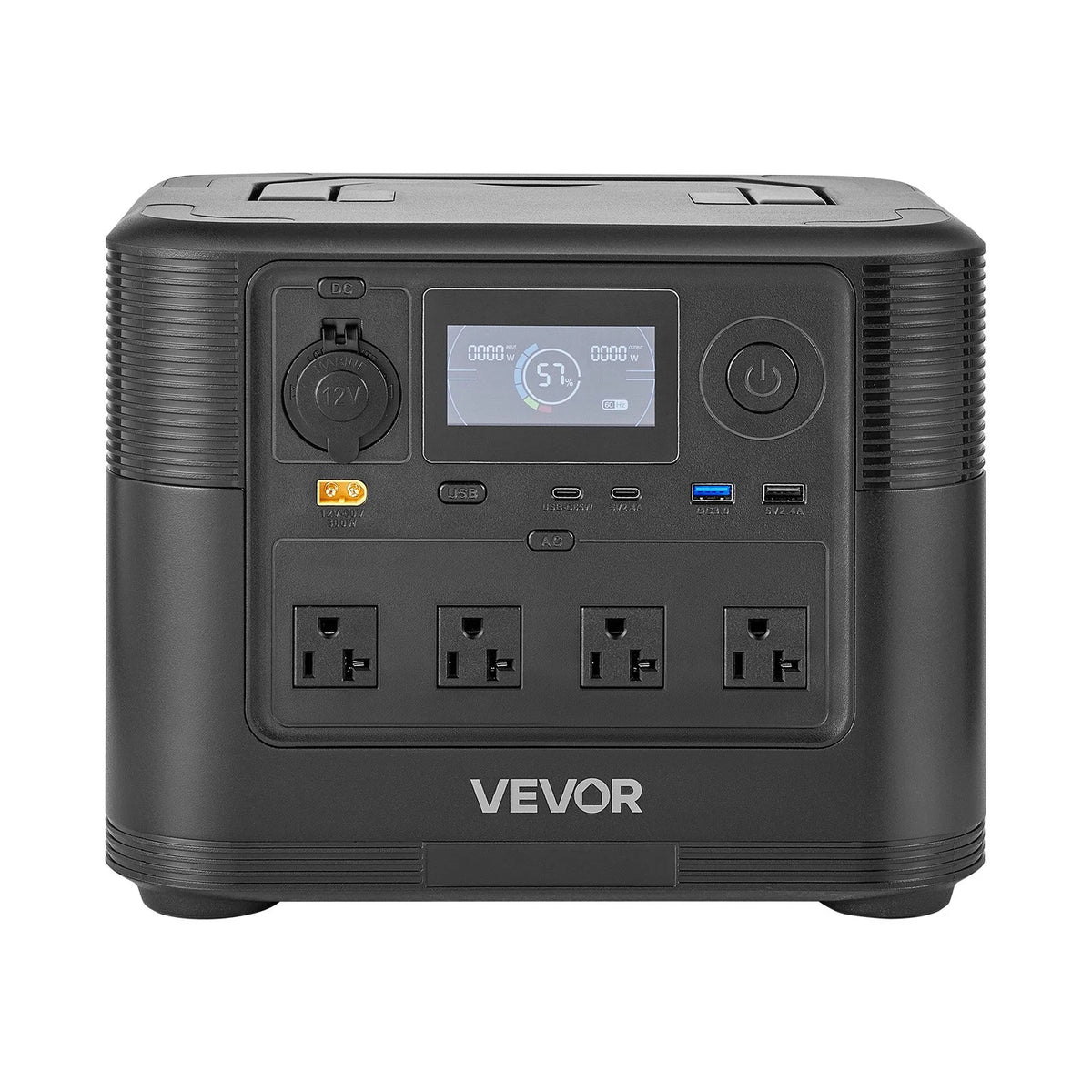 VEVOR Portable Power Station with 200W Solar Panel, 1800W Solar Generator Power Station, 1008Wh LiFePO4 Battery Backup with 9 Output Ports for for Home Emergency, Outdoor Camping, RV Travel - View 8