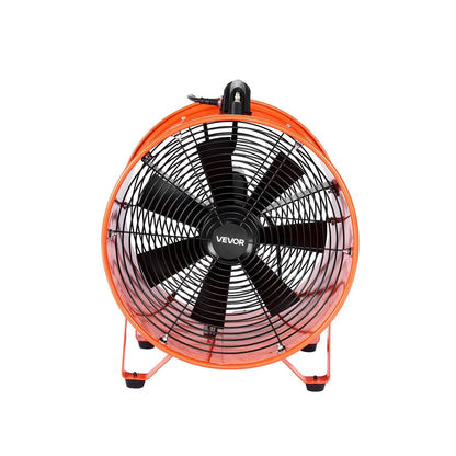 VEVOR Portable Ventilator, 16 inch Heavy Duty Cylinder Fan with 16.4ft Duct Hose, 1350W Strong Shop Exhaust Blower 5175CFM, Industrial Utility Blower for Sucking Dust, Smoke, Smoke Home/Workplace - View 24