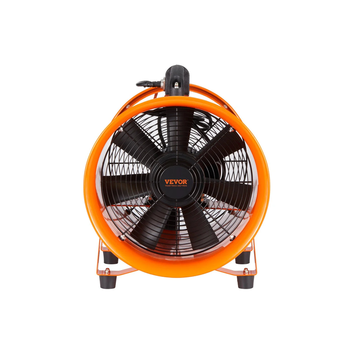 VEVOR Portable Ventilator, 8 inch Heavy Duty Cylinder Fan with 33ft Duct Hose, 195W Strong Shop Exhaust Blower 1070CFM, Industrial Utility Blower for Sucking Dust, Smoke, Smoke Home/Workplace - View 10