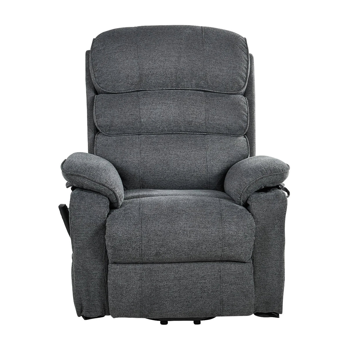 VEVOR Power Lift Recliner Chair, Dual Motor Medium Lift Chair with Heat and Massage for Elderly, Position Adjustable, Remote Control, with Side Pockets, Chenille Fabric, Dark Gray - View 9