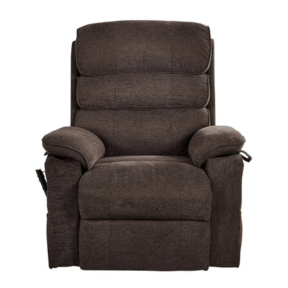 VEVOR Power Lift Recliner Chair, Dual Motor Medium Lift Chair with Heat and Massage for Elderly, Position Adjustable, Remote Control, with Side Pockets, Chenille Fabric, Brown - View 9