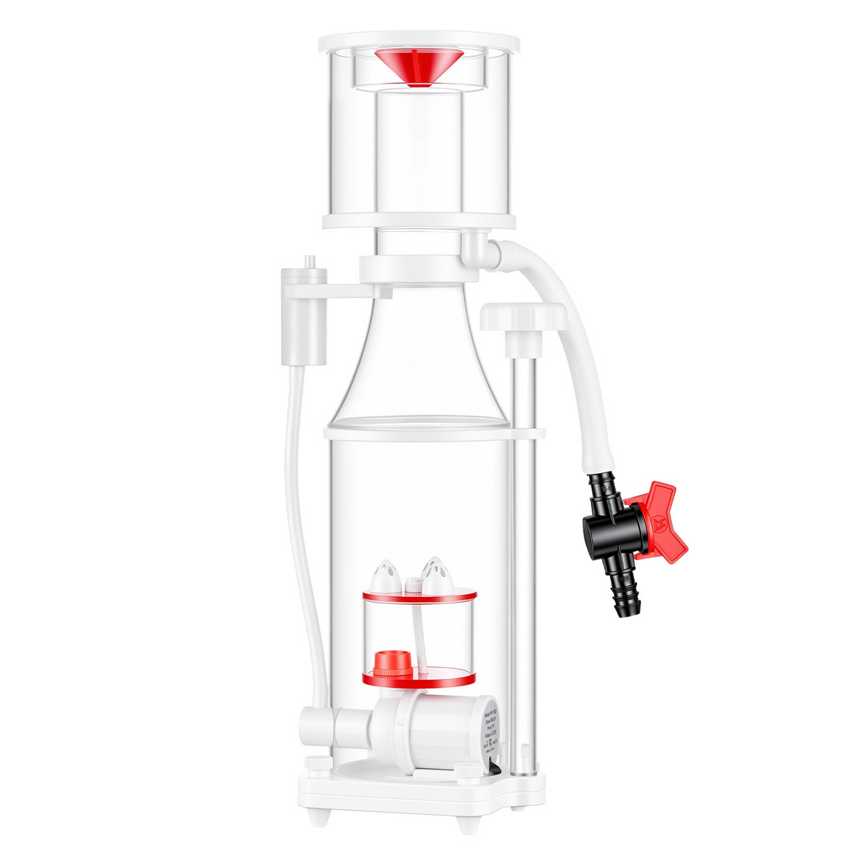 VEVOR Protein Skimmer for 53-106 Gal Saltwater Aquariums Internal with Pump, Protein Skimmer with DC Pinwheel Pump, Adjustable Control, Air Silencer, for 53-106 Gallon Saltwater Aquariums & Reef Tank - View 10