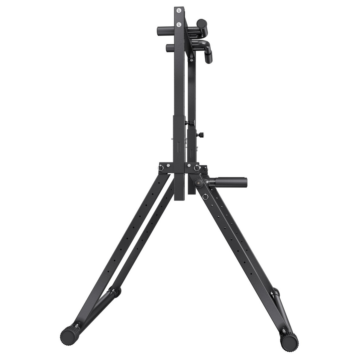 VEVOR Pull Up Bar, 330LBS Capacity Portable Pullup Bar Station, Pullup Bars Free Standing with Triangular Structure & Heavy-Duty Steel Tube, 9 Level Height Adjustment Gravity Fitness for Arms, Back - View 10