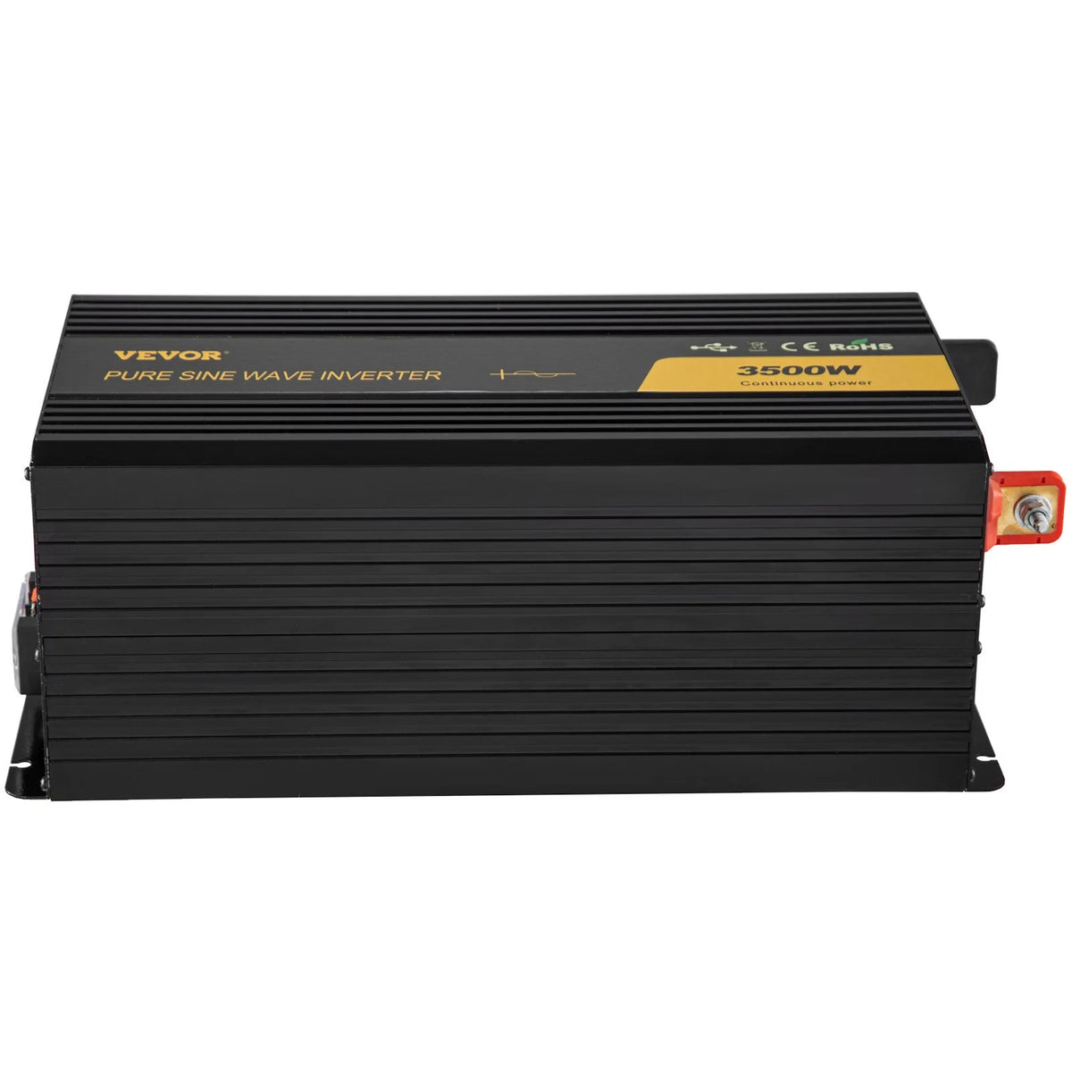VEVOR Pure Sine Wave Inverter 3500 Watt Power Inverter, DC 12V to AC 120V Car Inverter, with USB Port LCD Display Remote Controller and AC Outlets (GFCI), for RV Truck Car Solar System Travel Camping - View 7