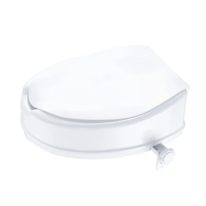 VEVOR Raised Toilet Seat, 4" Height Raised, 300 lbs Weight Capacity, Universal Toilet Seat Riser, Screw Rod Locking, with Toilet Seat, for Elderly, Handicap, Patient, Pregnant, Medical - View 10