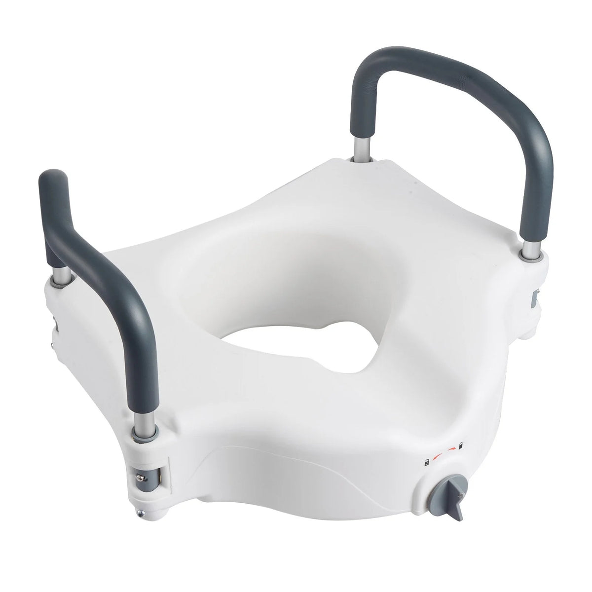 VEVOR Raised Toilet Seat with Arms, 300 lbs Load Capacity, 5-Inch Lift Height, Widened Commode Elevated Toilet Seat Riser with Padded Handles for Seniors, Elderly, Handicap, Disabled, and Adults Use - View 9