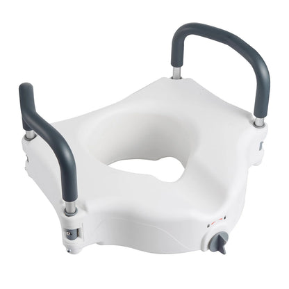 VEVOR Raised Toilet Seat with Arms, 300 lbs Load Capacity, 5-Inch Lift Height, Widened Commode Elevated Toilet Seat Riser with Padded Handles for Seniors, Elderly, Handicap, Disabled, and Adults Use - View 9