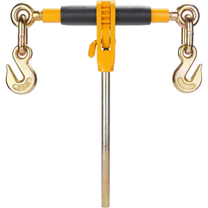 VEVOR Ratchet Chain Binder 2PCS, 3/8"-1/2" Heavy Duty Load Binders, with G80 Chains 12000 lbs Secure Load Limit, Labor-saving Anti-skid Handle, Tie Down Hauling Chain Binders for Flatbed Truck Trailer - View 7