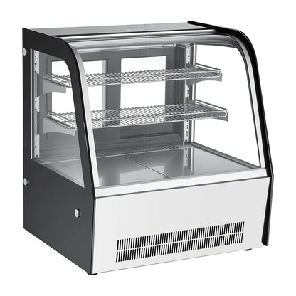 VEVOR Refrigerated Display Case, 4.2 Cu.Ft./105L Countertop Pastry Display Case, 2-Tier Commercial Cake Refrigerator with LED Lighting, TURBO Cooling, Frost-Free Air-Cooling, for Bakery, Dessert Shop - View 10