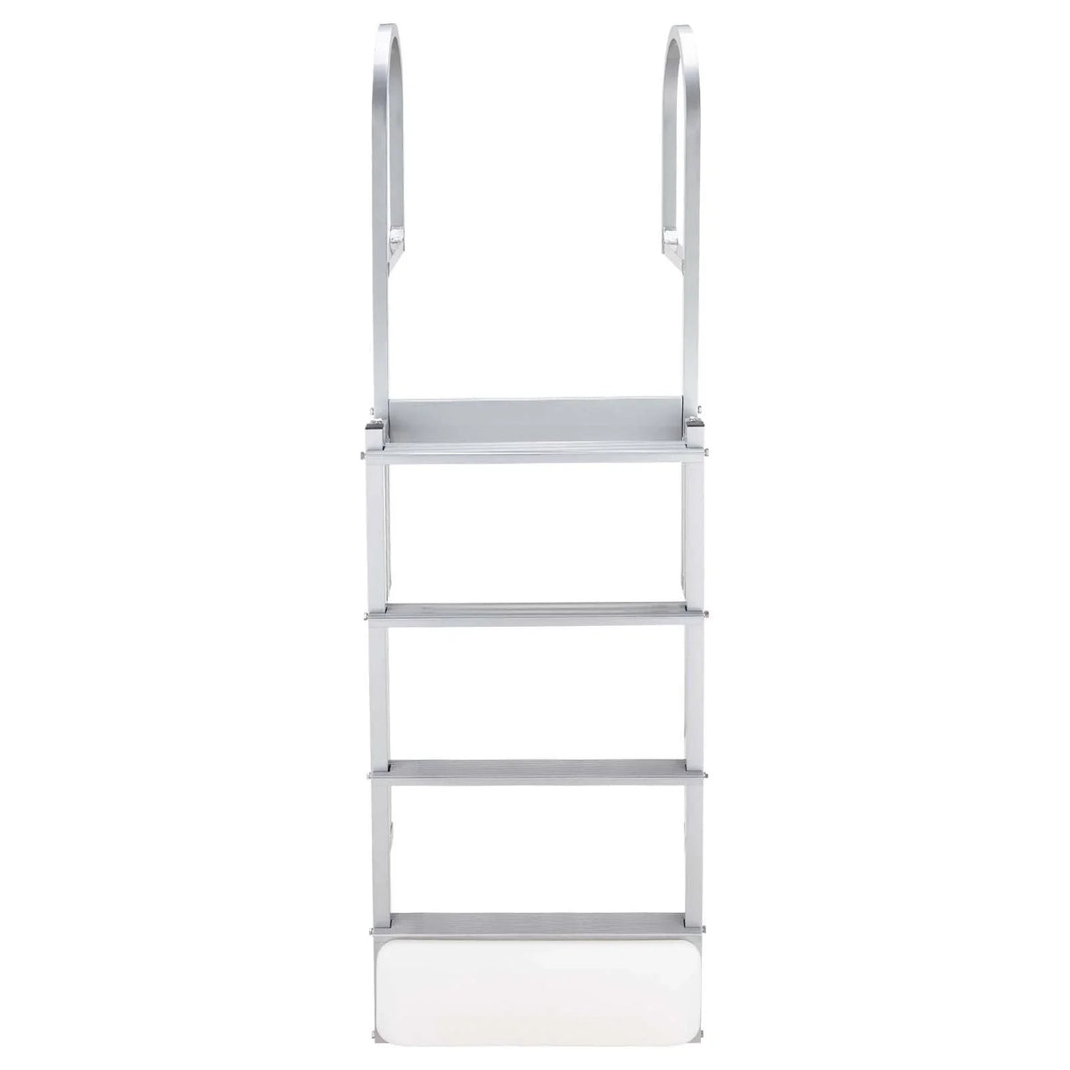 VEVOR Retractable Dock Ladder, 4 Steps, Aluminum Alloy Pontoon Boat Swim Ladder with Auto-Lift Float, Non-Slip Wide Steps, 500 lbs Weight Capacity, Adjustable Height, for Lake Pool Marine Boarding - View 9