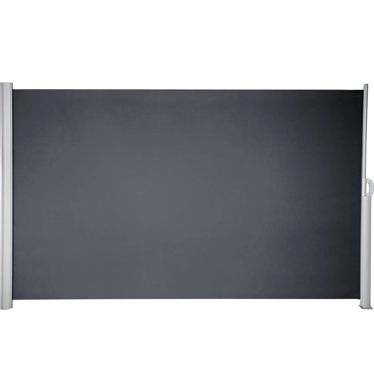 VEVOR Retractable Side Awning, 63''x 118'' Aluminum Outdoor Privacy Screen, 280g Polyester Water-proof Retractable Patio Screen, UV 30+ Room Divider Wind Screen for Patio, Backyard, Balcony, Gray - View 10