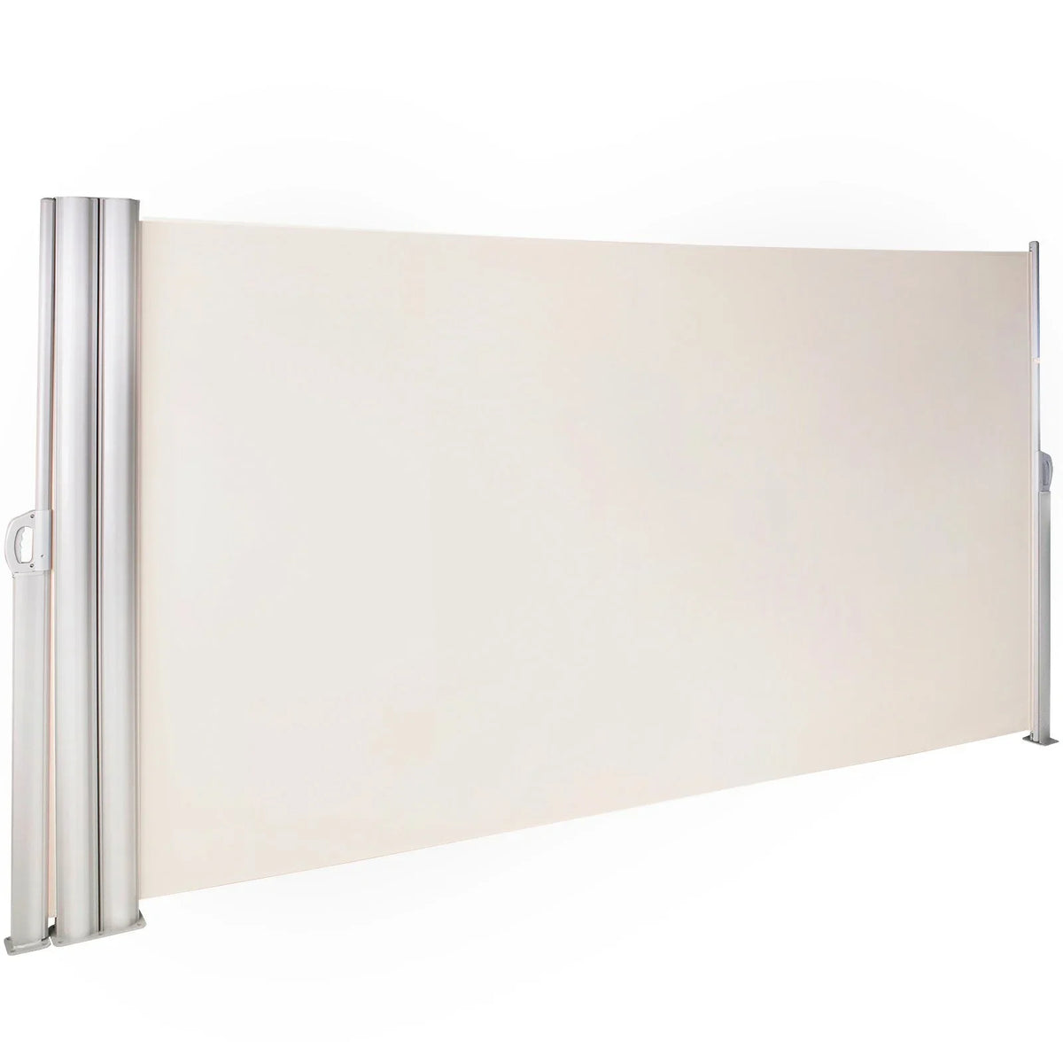 VEVOR Retractable Side Awning, 71''x 236'' Aluminum Outdoor Privacy Screen, 280g Polyester Water-proof Retractable Patio Screen, UV 30+ Room Divider Wind Screen for Patio, Backyard, Balcony, Beige - View 9