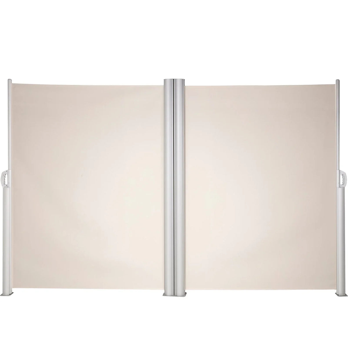 VEVOR Retractable Side Awning, 71''x 236'' Aluminum Outdoor Privacy Screen, 280g Polyester Water-proof Retractable Patio Screen, UV 30+ Room Divider Wind Screen for Patio, Backyard, Balcony, Beige - View 10